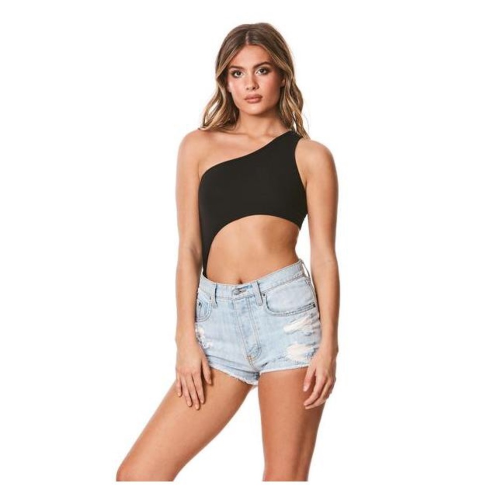 LF Emma&Sam one shoulder cut out bodysuit
